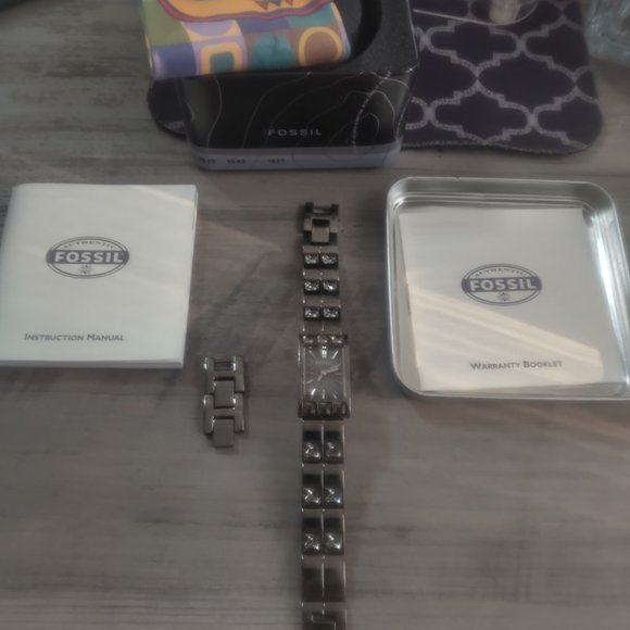 Fossil Watch Bracelet/Black/Graphite Stone - Picture 1 of 5